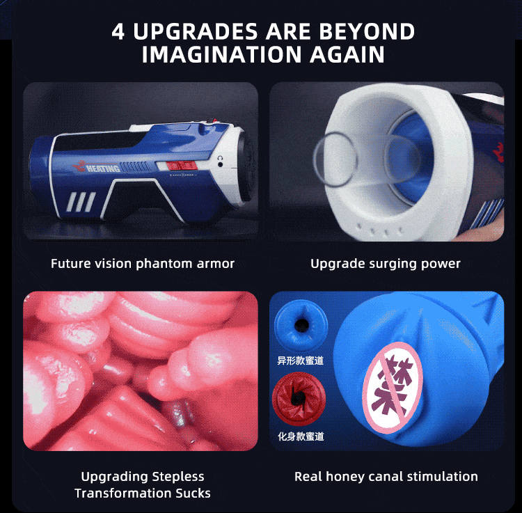 intimilife - Telescopic Sucking Heated and Sounding Male Masturbator-IntimiLife