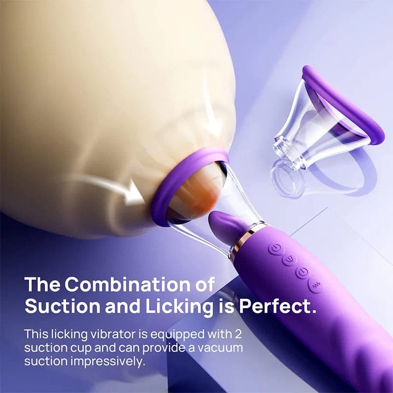 intimilife - Sucking Licking Vibrating Tongue Oral Clitoral G spot Vibrator-IntimiLife