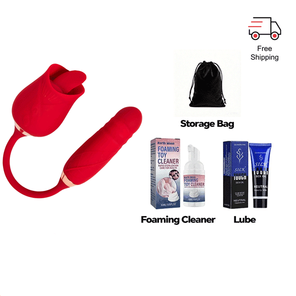 RoseLite Entry-Level Tongue-Style Rose Massager features and controls