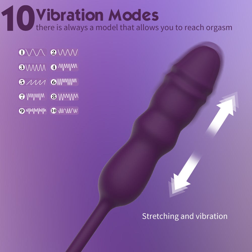 10 Frequency Sucking Telescopic Vibrator-IntimiLife