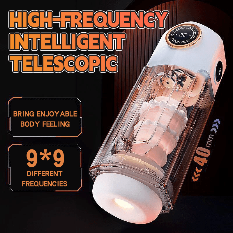 9 - Freq Smart Retractable Heating Masturbator-IntimiLife