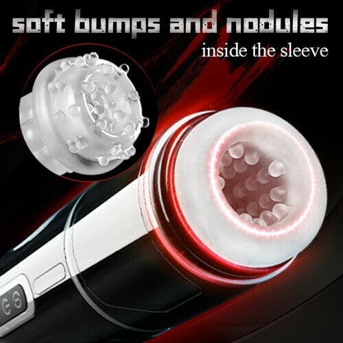 PowerKing Ultra-Technical Hands-free 7 Telescopic Rotation Modes Male Masturbator Cup-IntimiLife