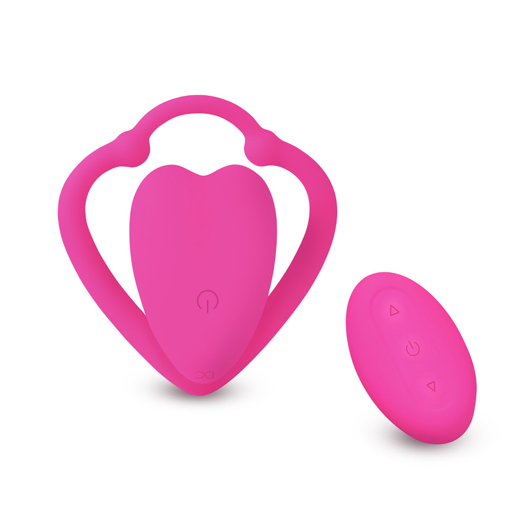 Hearthush - Remote Control Wearable Couples Massager - wearable vibrator featuring remote control, quiet, body-safe silicone