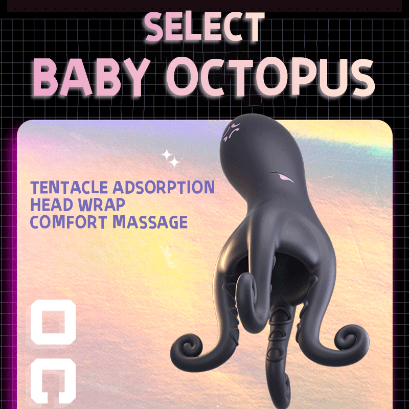 Penis Vibrator 10 Vibrating Modes with Barbel Tentacles Particles Octopus Male Sex Toys-IntimiLife