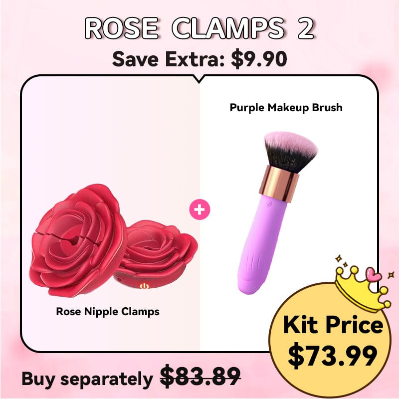 Rose Nipple Clamps Vibrator Sex Toys Remote Control Sex Toy-IntimiLife