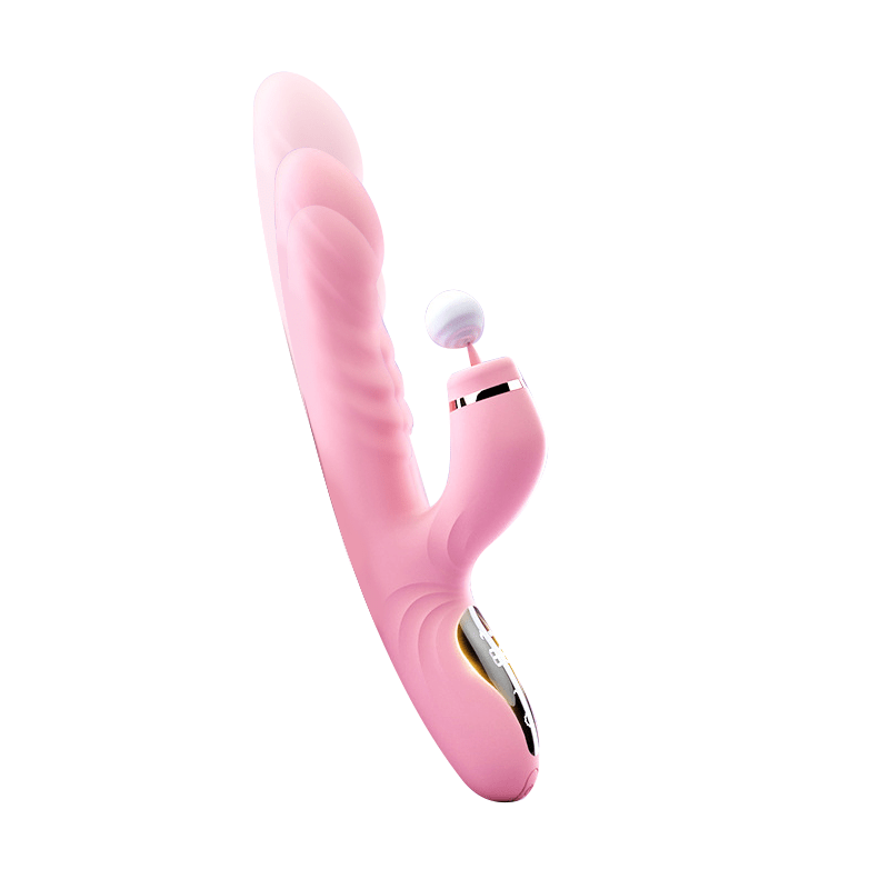 Electric heated vibrator showing mint color and sleek design from front angle