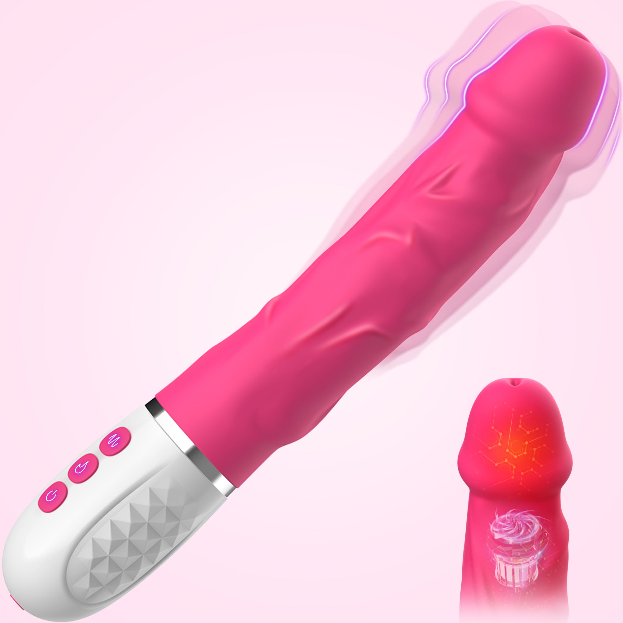 Dildo Vibrator With Vibration & Heating-IntimiLife