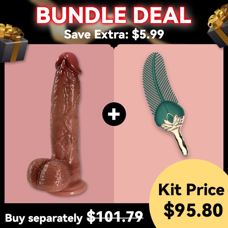 8.07‘’ intimilife - 9 Vibrating 3 Telescoping Swing Realistic Dildo Vibrator-IntimiLife