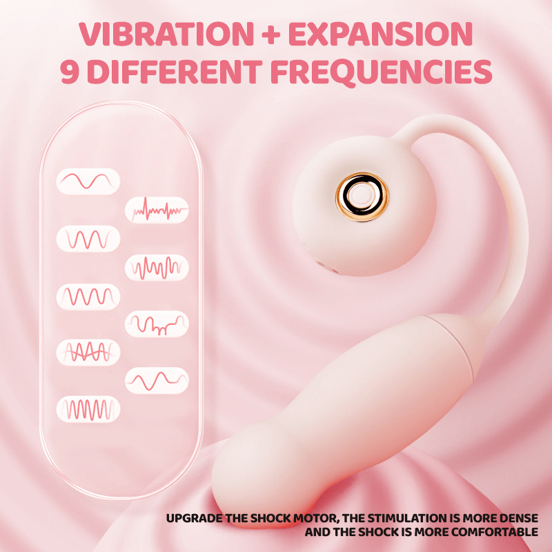 Donut 9 Frequency Vibrating Stretchable Heated Female Vibrator-IntimiLife