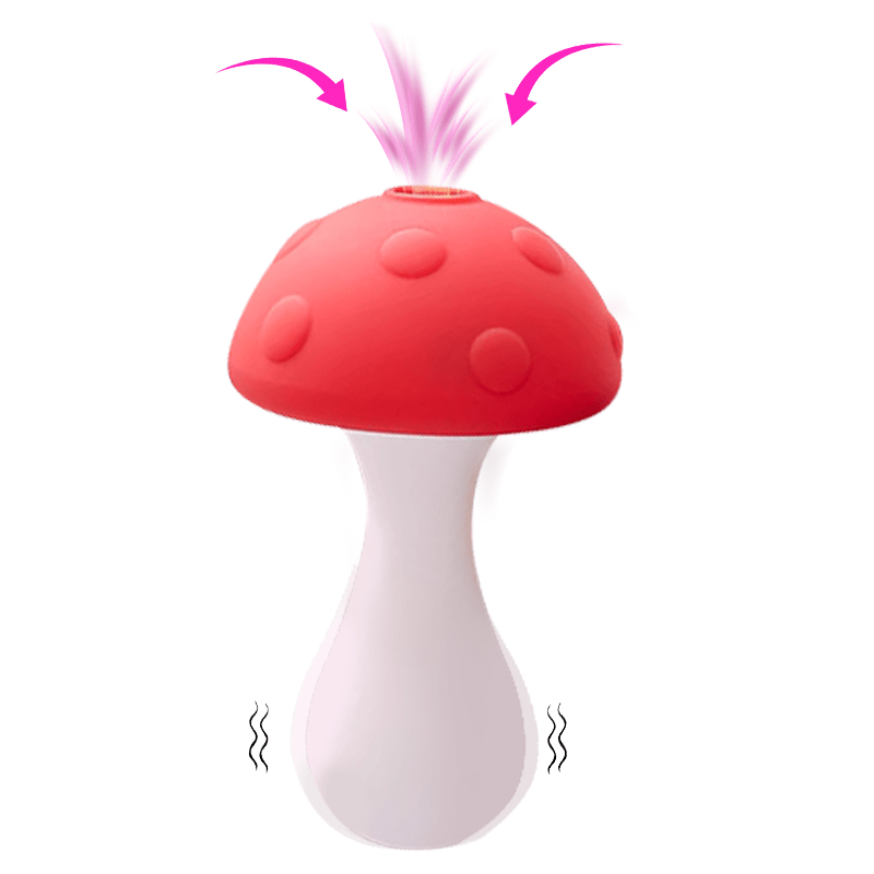 Mushroom Clitoral Sucking Stimulation Vibrator With Luminous Dust Cover-INTIMILIFE