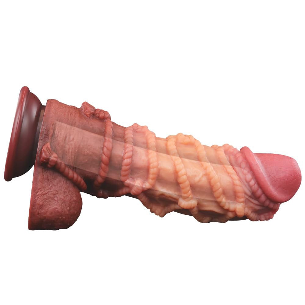 6.69���� Double Layer Silicone Hemp Rope Artificial Dildo-IntimiLife