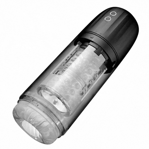 Automatic male enhancement cup with suction rotation feature