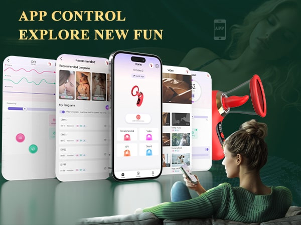 Sucking and Licking Clitoris Vibrator with App Control