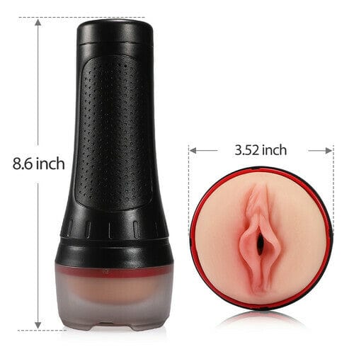 2 IN1 Vibrating & Realistic Vagina Fleshlight Masturbator-IntimiLife