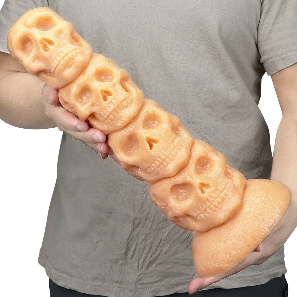 14.37‘’ Skull Giant Butt Plug Huge Dildo-IntimiLife
