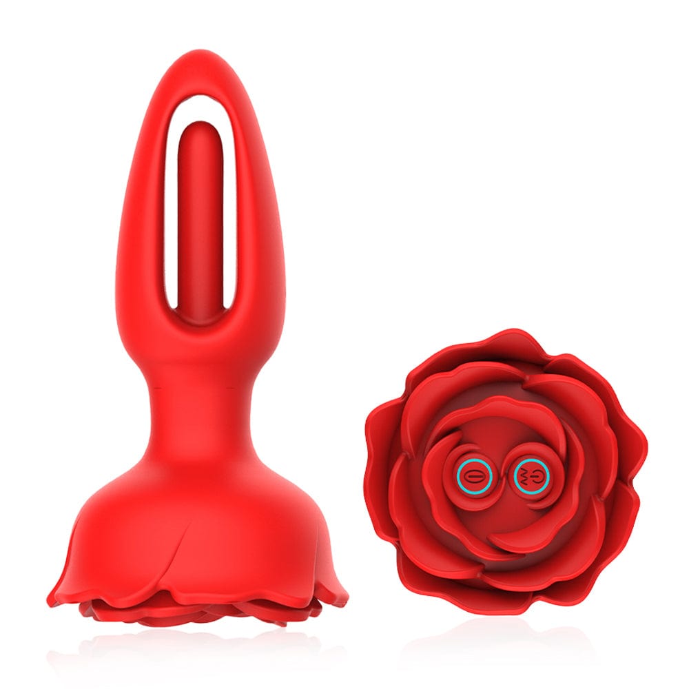Prostate massager featuring universal back chamber for targeted stimulation