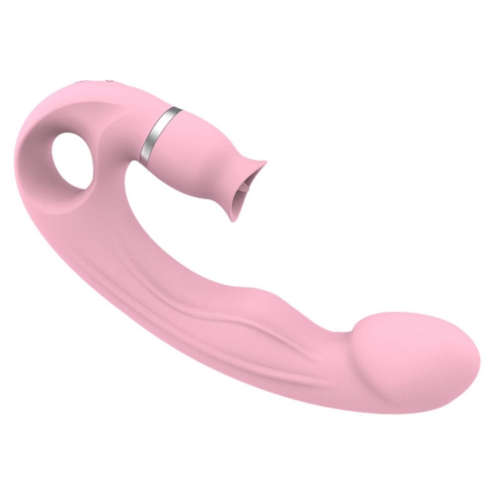 Vibrator displaying multiple vibration and tongue mode settings