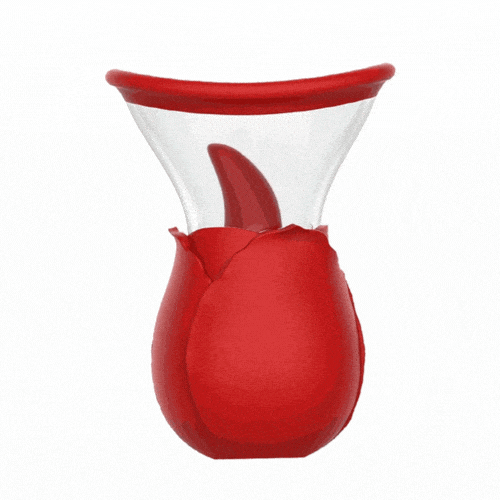 Rose Sucking Tongue Vibrator Pump For Women-IntimiLife