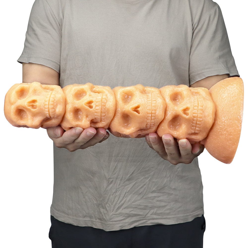 14.37‘’ Skull Giant Butt Plug Huge Dildo-IntimiLife