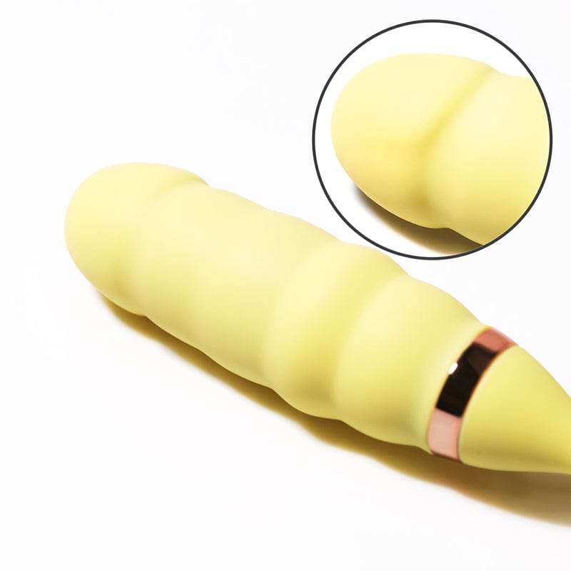 Vibrator showing compact 85mm width for discreet storage