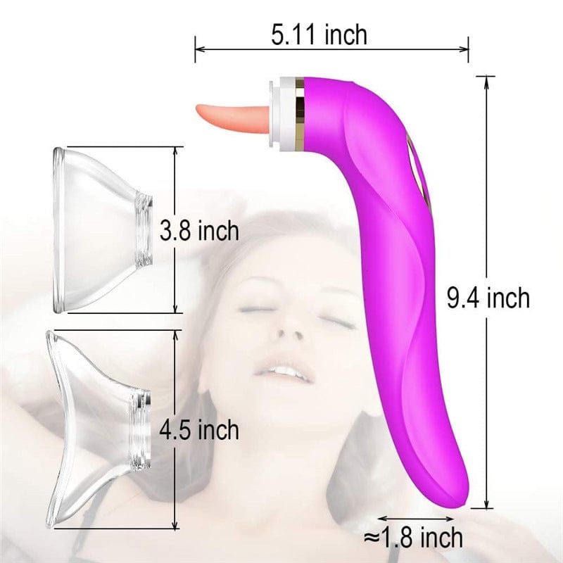 intimilife - Clitoral Sucking Licking Vibrator, G Spot Tongue Vibrator-IntimiLife