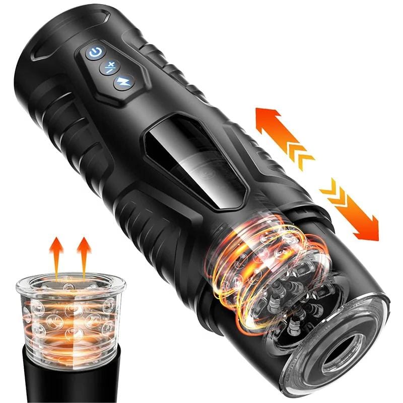 Close-up of textured TPE interior with 3D particles for enhanced stimulation