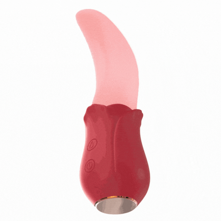 intimilife - Upgraded Rose - 20 Frequency Tongue Licking Vibrator-IntimiLife
