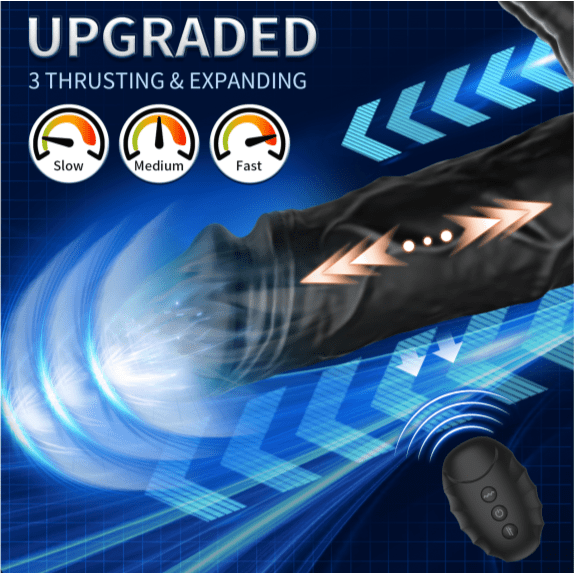 Realistic Expanding Vibrating Thrusting Prostate Massager with remote control-IntimiLife