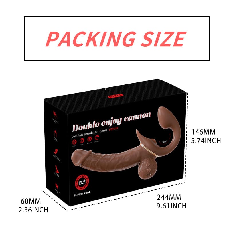 6.1‘’ intimilife - Double-Ended Dildos Female 10 Frequency Variable Sex Machine Clitoris Vibrator-IntimiLife