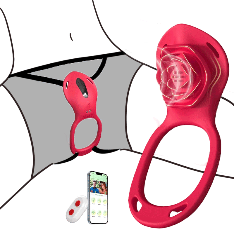 Zoolia App-Controlled Wearable Rose Couples Toy - app controlled wearable vibrator featuring app controlled, quiet, beginner