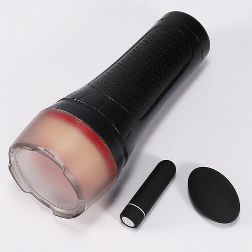 2 IN1 Vibrating & Realistic Vagina Fleshlight Masturbator-IntimiLife