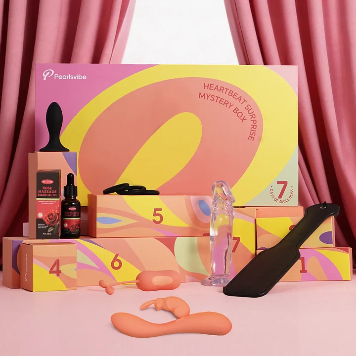 Pearlsvibe Mystery Box Standard Set (7 PCS) - personal massager featuring app controlled, beginner friendly