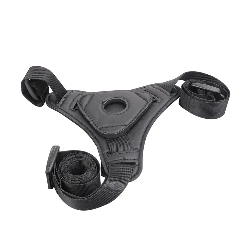 Model wearing the strap-on pant for secure fit and comfortable sensory play