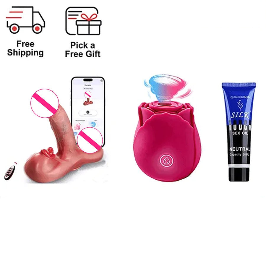 Dynamo Hands-Free Massager - 7.5" Thrusting & Heating Device side view and design details