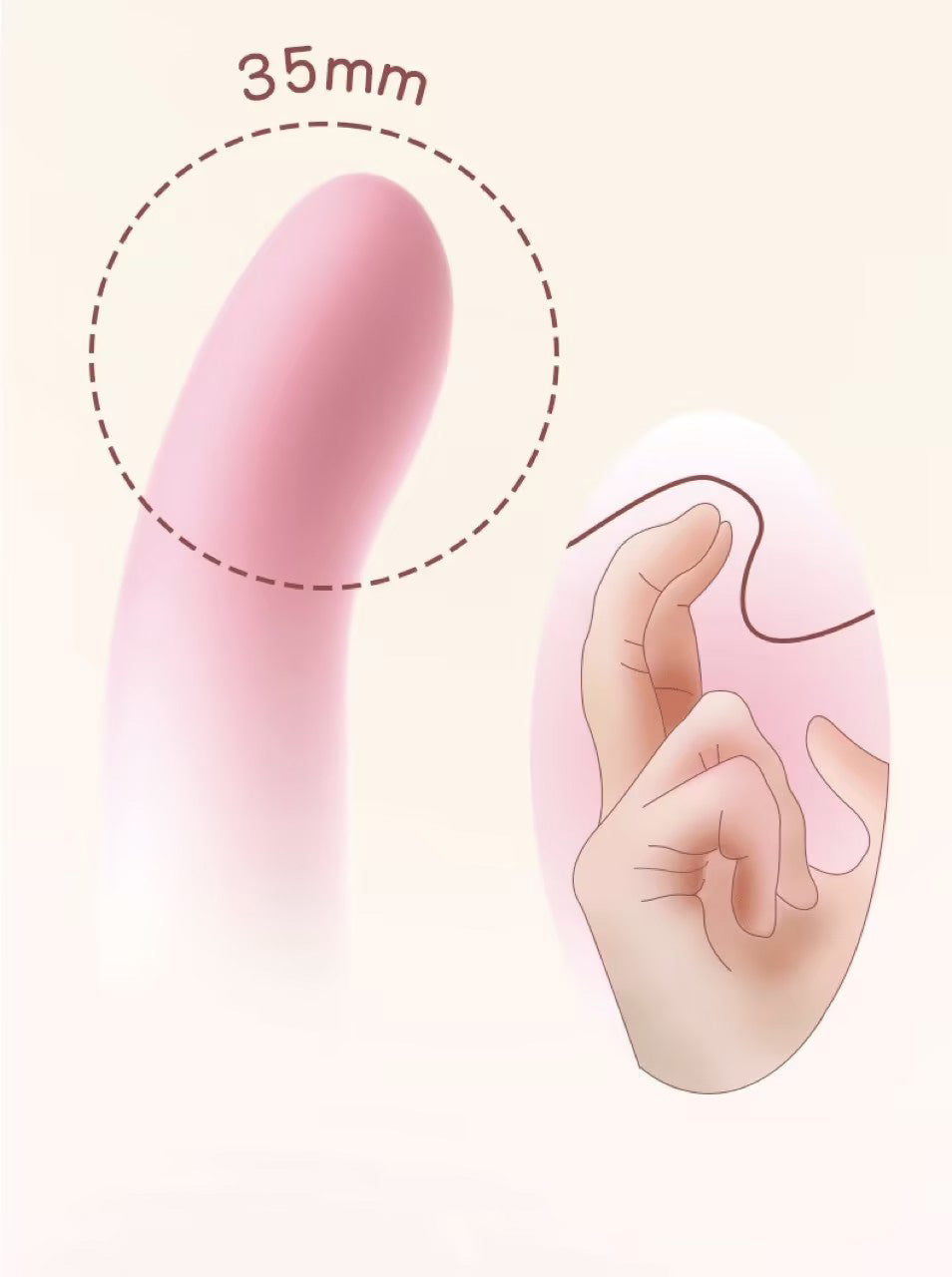 Free Gift — Silk Whisper Pink G-Zone Massage Tool