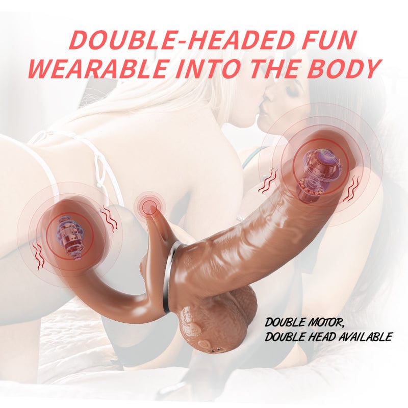 6.1‘’ intimilife - Double-Ended Dildos Female 10 Frequency Variable Sex Machine Clitoris Vibrator-IntimiLife