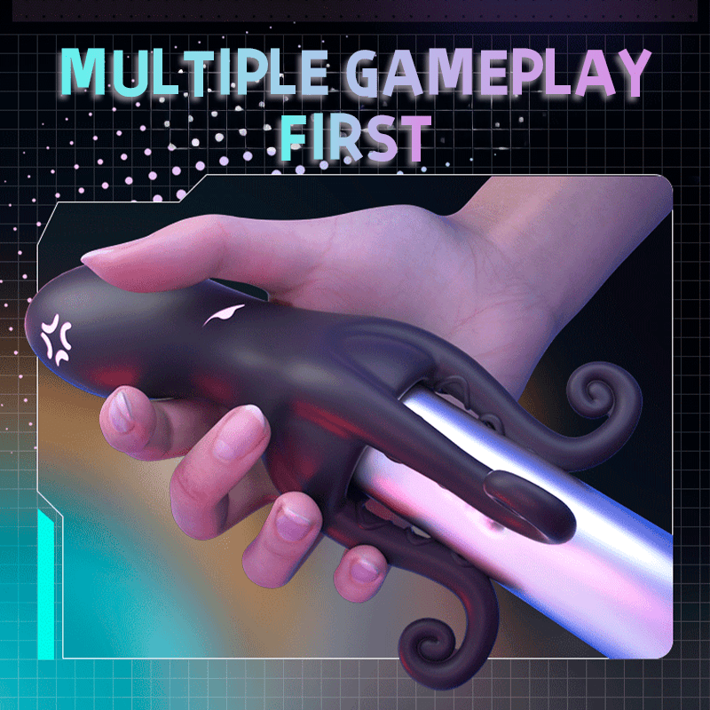 Penis vibrator in hand demonstrating compact size and comfortable handling
