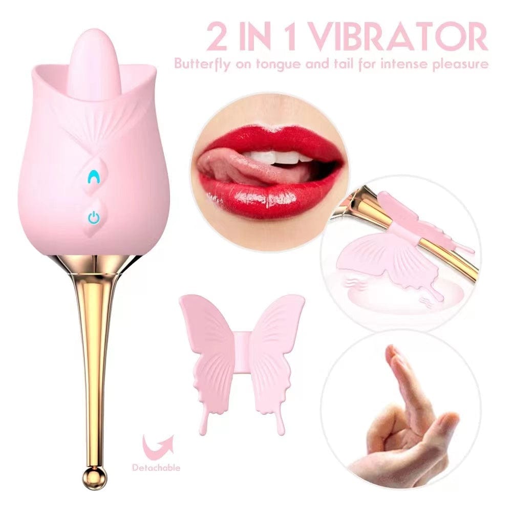 Whisper-quiet vibrator displayed on bed for discreet solo or couples use