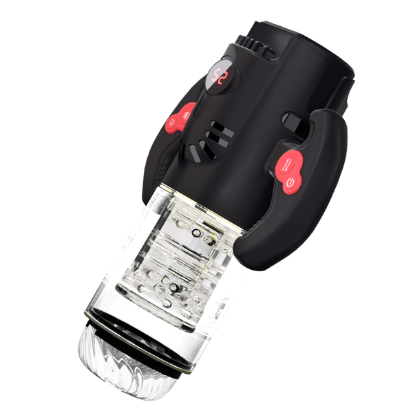 Titanium Warrior Pro Sucking Rotating Thrusting Male Masturbator-IntimiLife