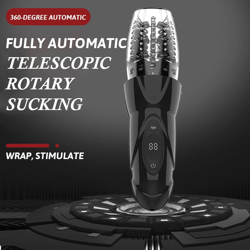 Device in use highlighting automatic thrusting and rotating features