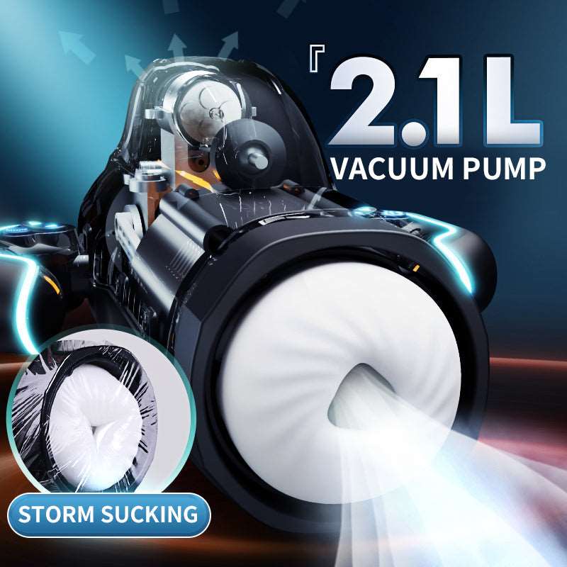 Heating function demonstration on realistic male masturbator