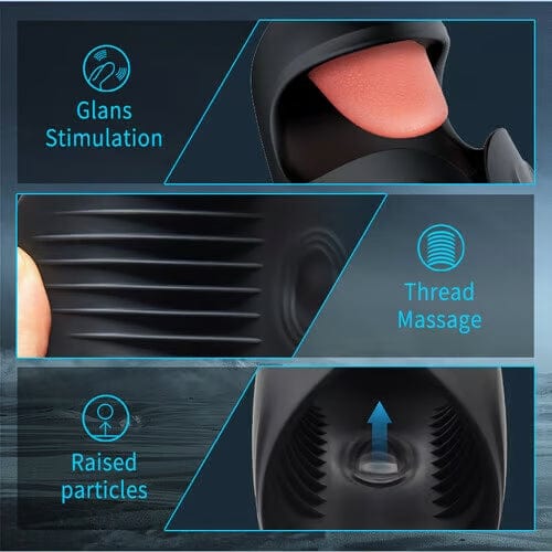 intimilife - Explorer: Licking Vibrating 2 in 1 Male Penis Vibrators-IntimiLife