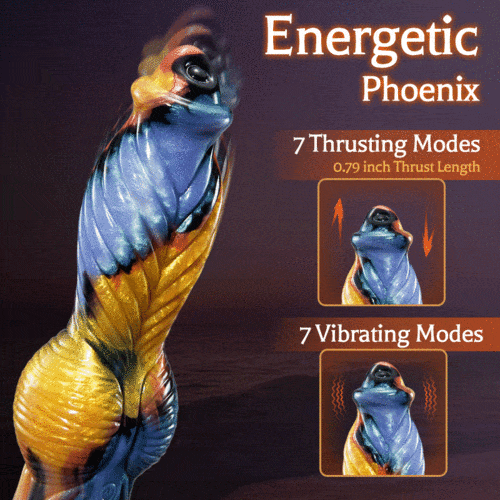 9.4‘’ Phoenix 7 Thrusting Vibrating Big Sucker Monster Dildo-IntimiLife
