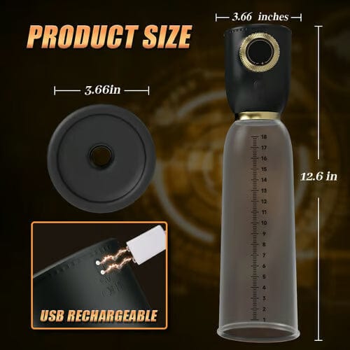 intimilife - Royal 2 in 1 Stretching Training Penis Pump-IntimiLife