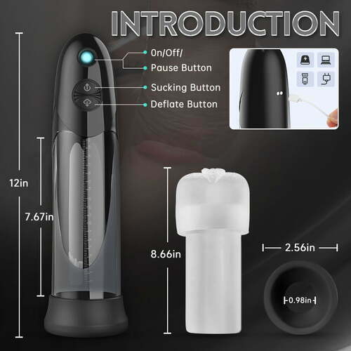 WaterSamurai - Vacuum Suction with Super Waterproof Penis Pump-IntimiLife