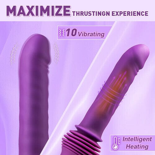 Powerful 145° Adjustable Base Heating Thrusting Vibrating Dildo Machine 11.81 Inch-IntimiLife