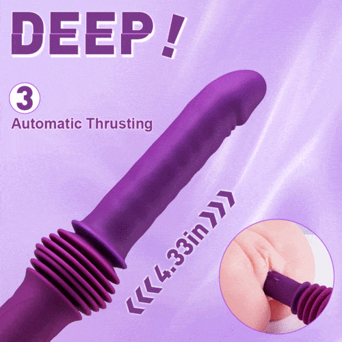 Powerful 145�� Adjustable Base Heating Thrusting Vibrating Dildo Machine 11.81 Inch-IntimiLife