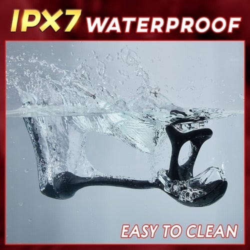 3 In 1 Spherical Vibrating Anal Plug Testicles Stimulator With cock Ring-IntimiLife