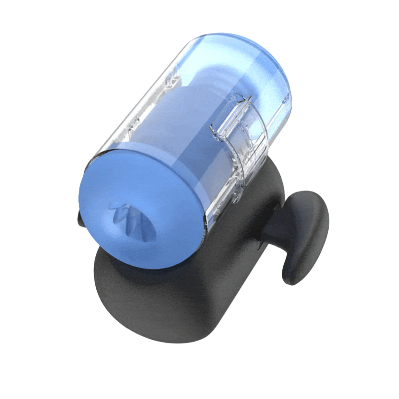 Telescopic male masturbator with heating feature and soft sleeve