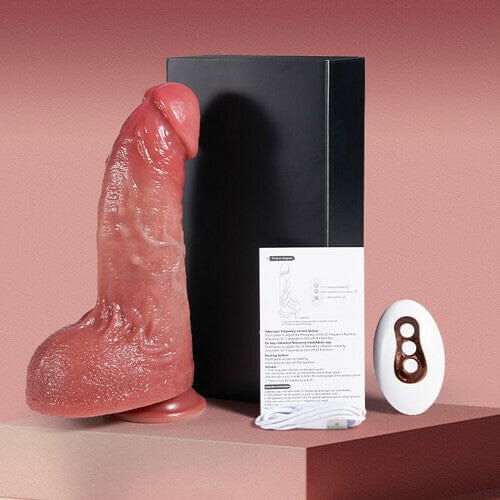 5.51‘’ Derek Curved Glans Free Lubricant P and G Spot Stimulation Realistic Anal Dildo Thrusting Heating Vibrating-IntimiLife